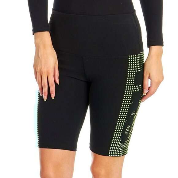 NWT TKO Women's Moisture Wicking Neon Logo Cycling Biker Shorts - Picture 1 of 4